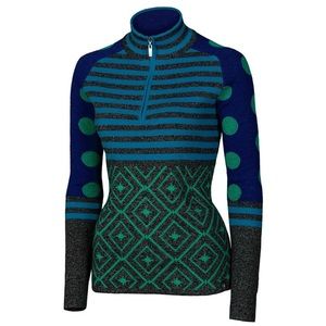 Neve Blue Green Merino‎ Sweater Women's Size M/L/XL